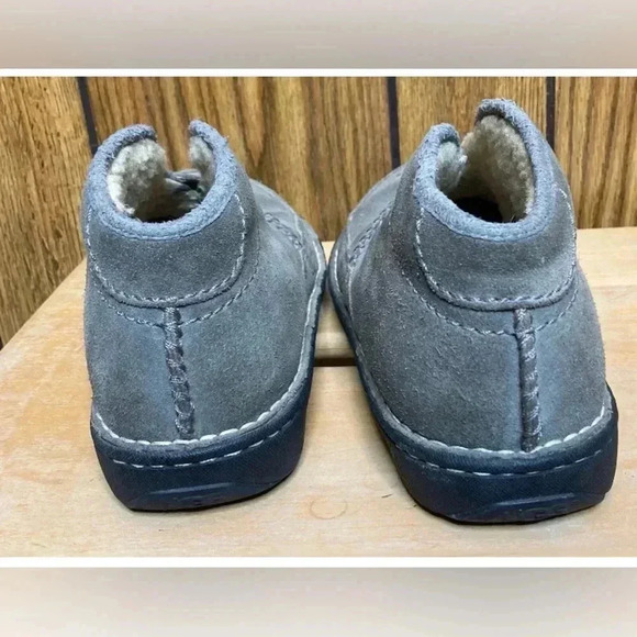 Men UGG Australia Gray High Split Top Slip On Rubber Sole Slippers Sz 10